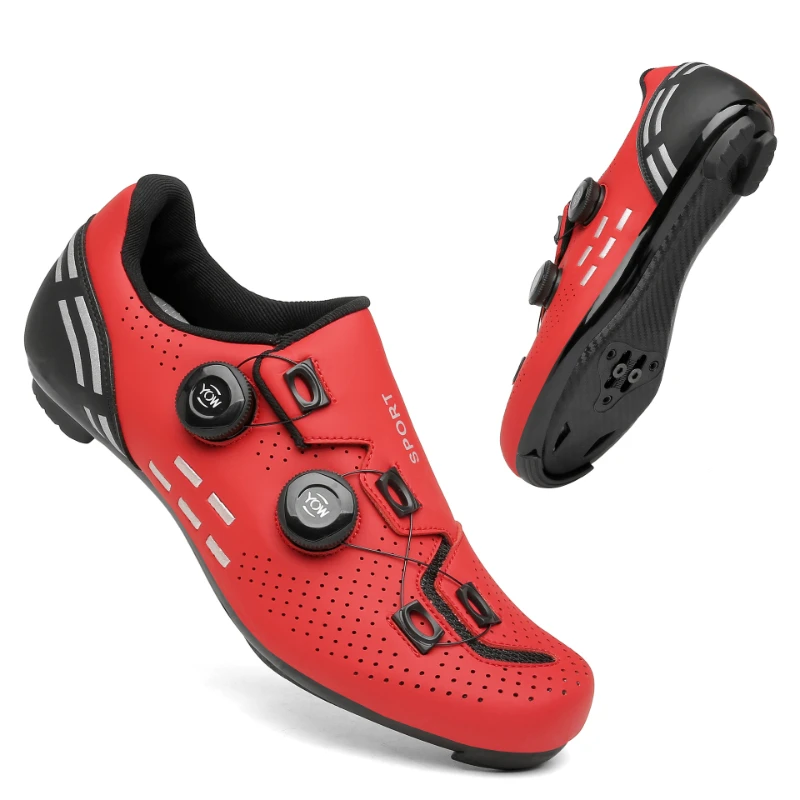 

Man Woman MTB Cycling Shoes SPD Cleats Self-Locking Road Bike Boots Carbon Mountain Biking Footwear Racing Speed Cycling Sneaker
