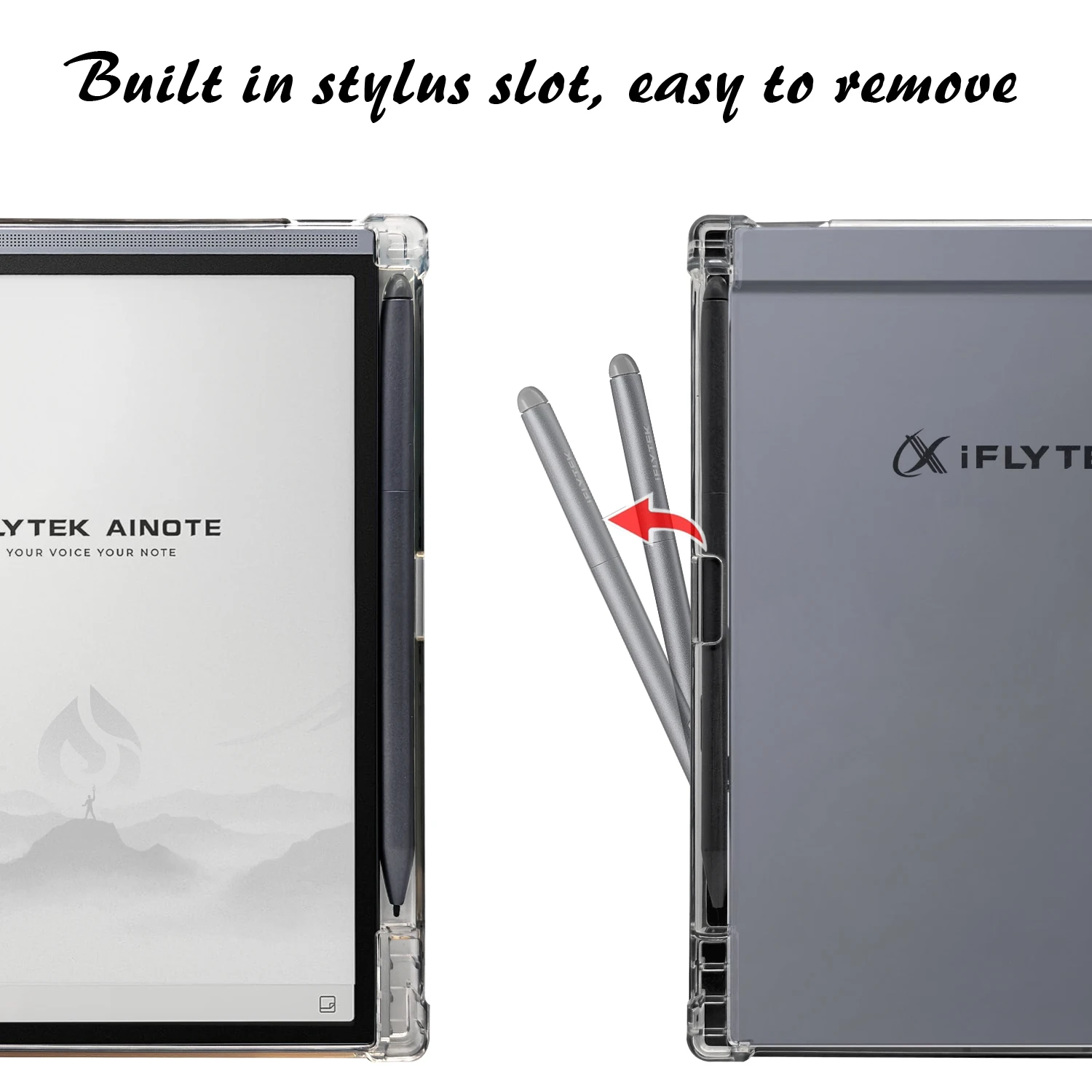 Чехол-книжка для iFLYTEK AINOTE Air 2  Air 3 с функцией автоматического включениявыключения, прозрачная задняя панель из ТПУ, утолщенные углы, магнитная застежка (art.: 3920dc710cc33) - 3920dc710cc33