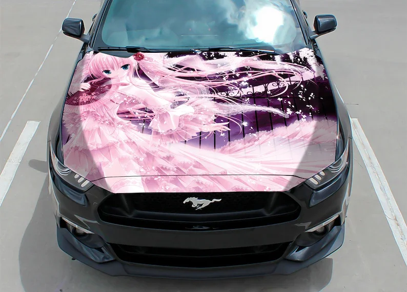 Наклейка на капот автомобиля винил наклейка графика оберточная грузовик