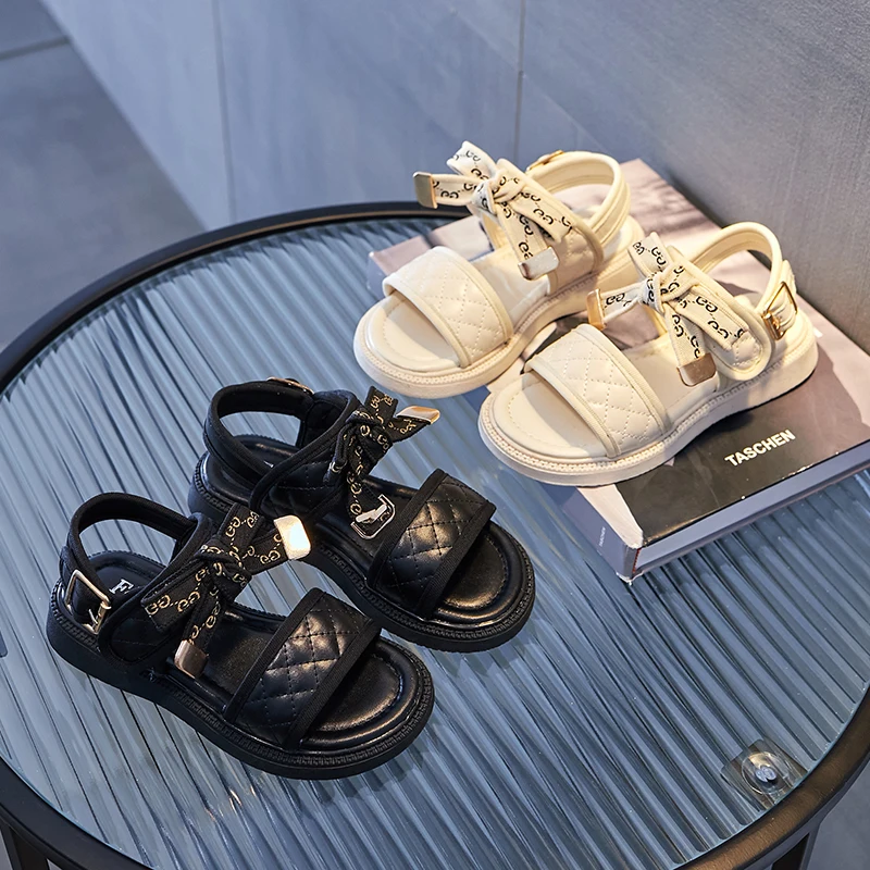 

Summer New Girls' Outdoor Sports Sandals Are Comfortable Soft Refreshing And Non-Slip Foldable Fashion Casual Children's Shoes