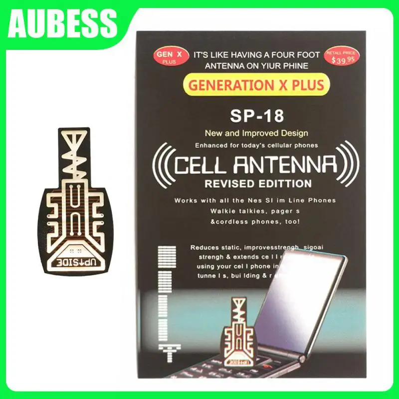 

510mhz Lora Signal Enhancer Shiny Gold 5pcs Portable Signal Enhancement Sticker Receiving Capacity Signal Intensifier