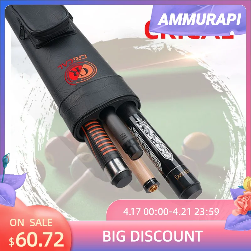 

CRICALBilliard bag 1/2 pool cue case 2x2 cue case 4 hole high quality cue case Convenient and durable professional Billiard Acce