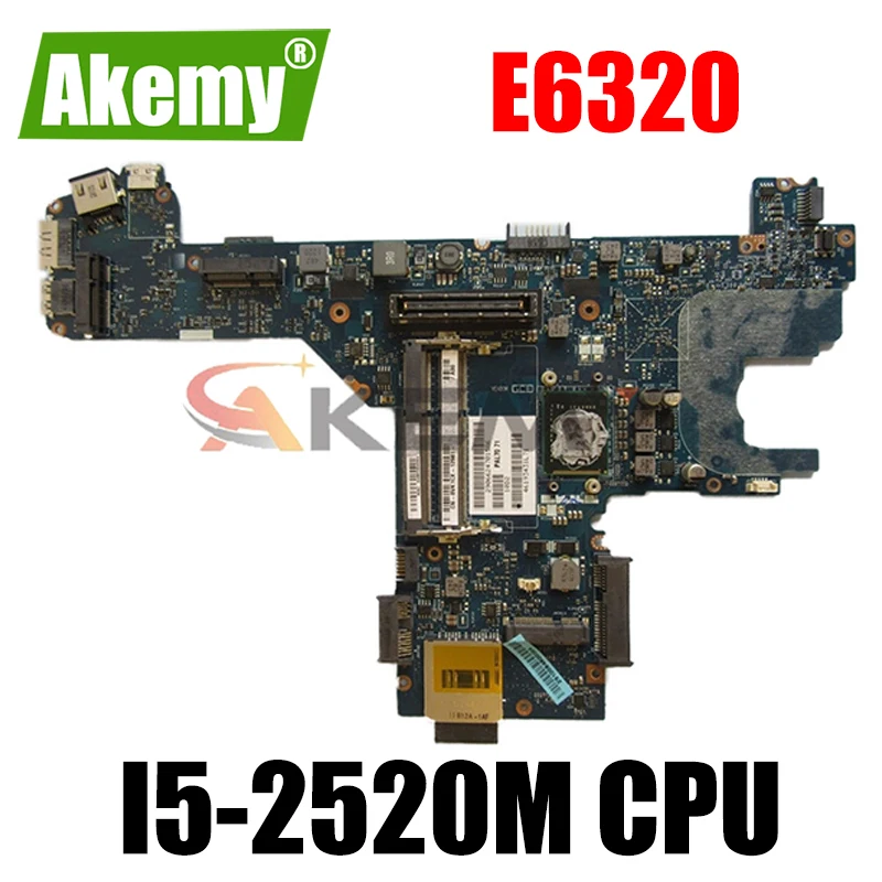 

Original Laptop motherboard For DELL Latitude E6320 I5-2520M Mainboard CN-0TXVMX 0TXVMX PAL70 LA-6611P SR04A DDR3