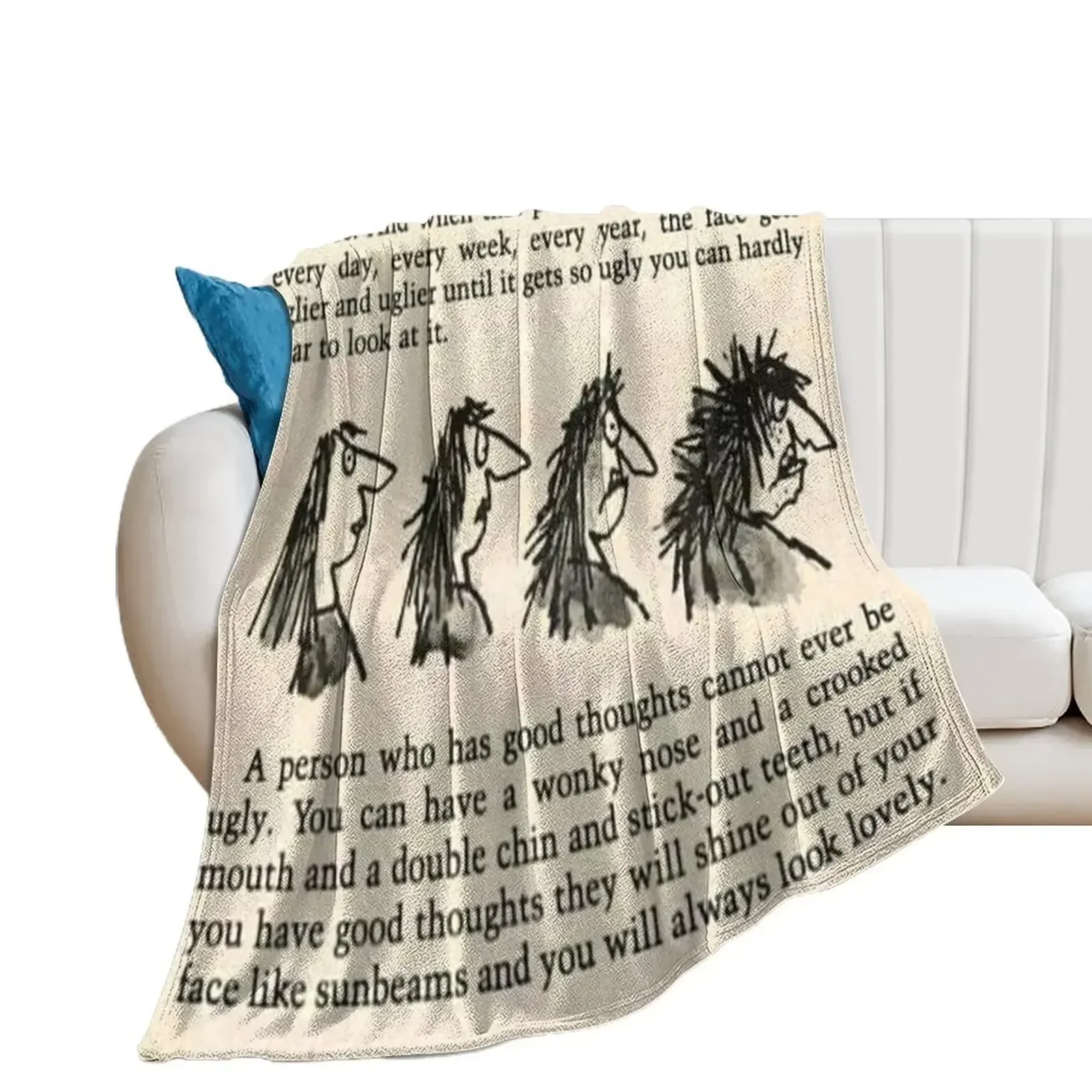 Одеяло Roald Dahl the Twits одеяла для детей мягкие клетчатые дорожные