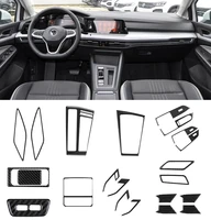 carbon fiber car interior air vent trims window lift switch panel trim for volkswagen vw golf 8 mk8 2020 2021