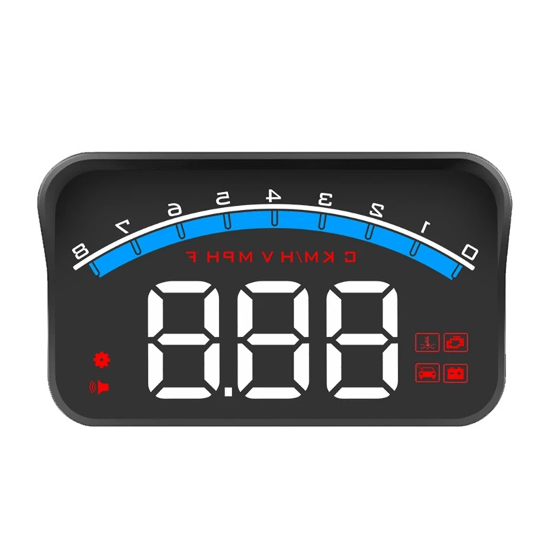 Проектор M6S OBD2 на лобовое стекло цифровой спидометр температура воды электронные