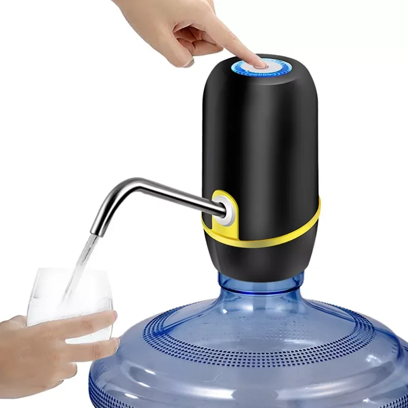 

SANQ Charging Electric Pumping Water Bottle Water Bracket Pure Water Pressure Water Faucet Black