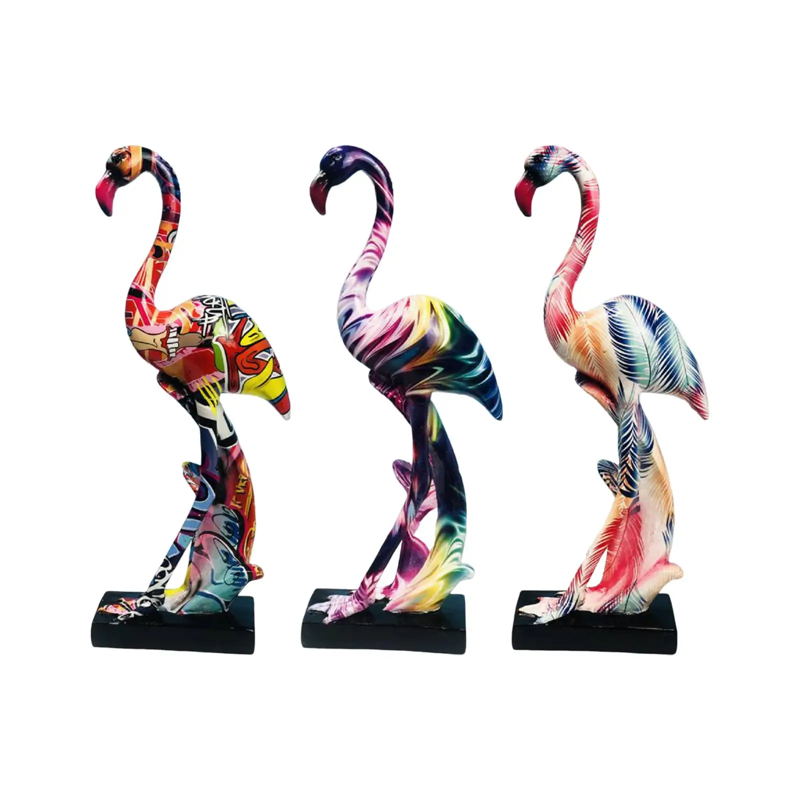 

Resin Flamingo Ornaments Sculptures Art Sculpture for Desktop Party Counter Decorations