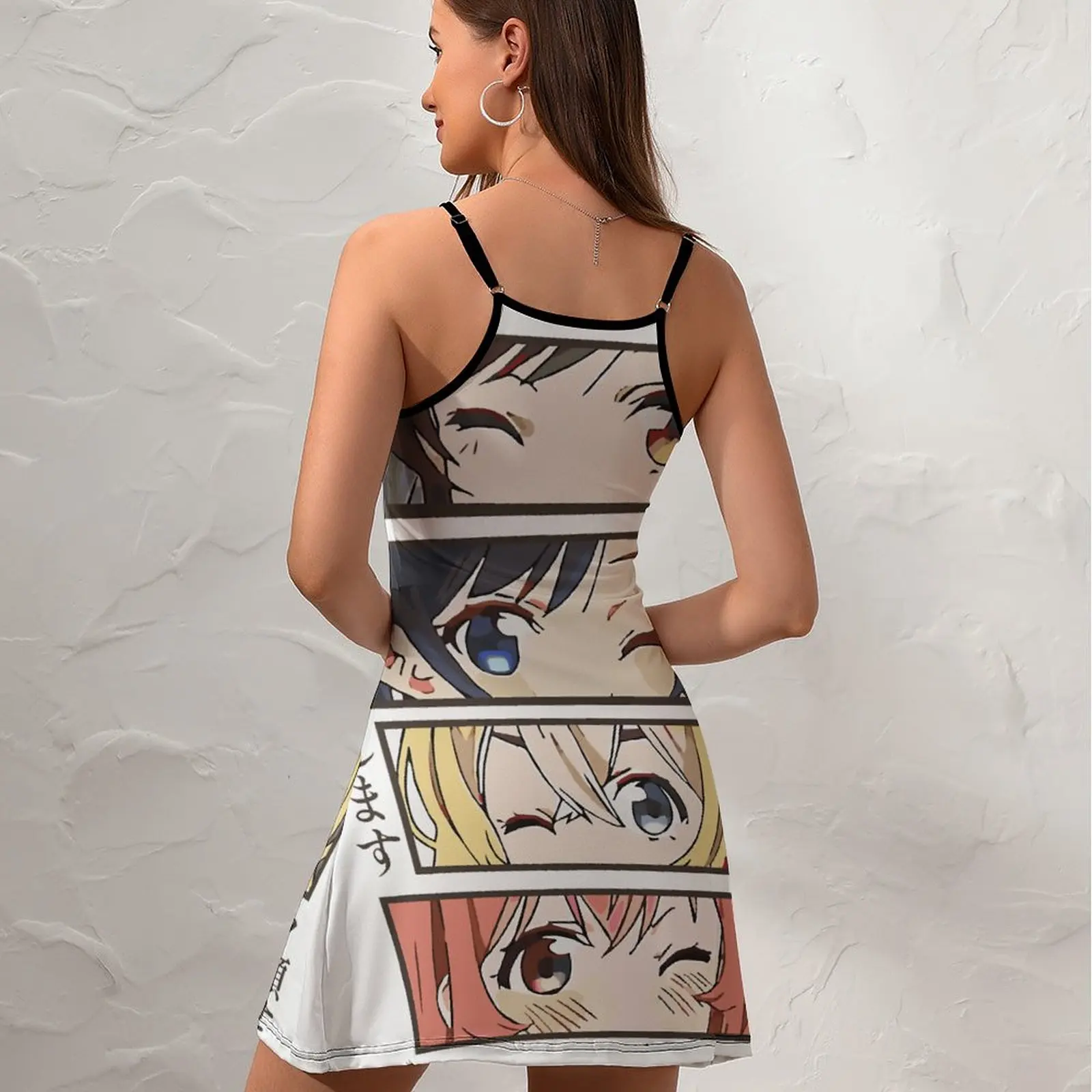 Женское платье на бретельках chizulu Eyes снять любимую девушку сезон 2 крутое женское