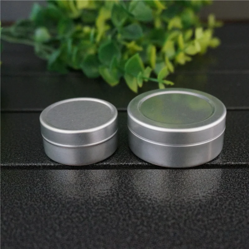 10/15 г 46*15 мм 36*18 Серебряная пустая круглая маленькая алюминиевая коробка