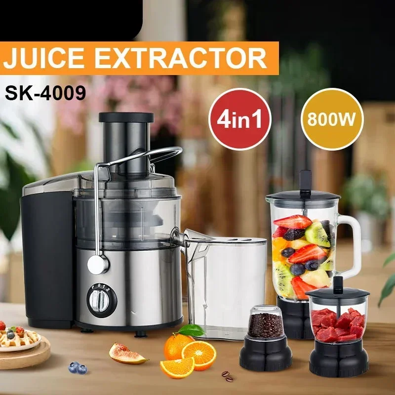 SK-4009 Высококачественная Бытовая Автоматическая соковыжималка блендер 4 в 1