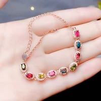 simulation rainbow candy color bracelets for women fashion silver plated inlaid glass filled colorful bangle friendship gifts