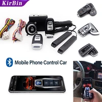Auto Start Stop Push One Button Keyless Entry System Alarm With Autostart Smart Key Remote Start For Car Automotive Accessories