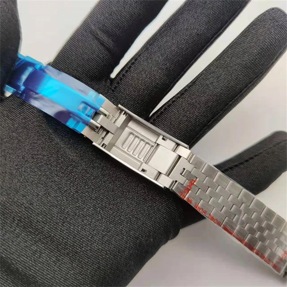 20MM Five-Beads Stainless Steel Strap 20mm Men's Watch Stainless Steel Watchband Bracelet Replacement