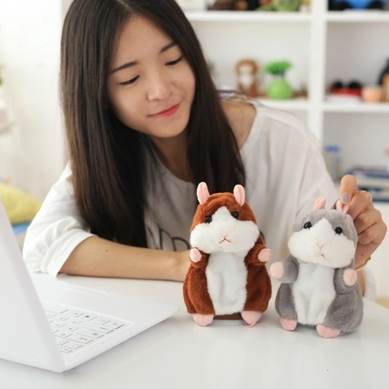 Прямая поставка акция 16 см прекрасный говорящий хомяк запись звука повторное