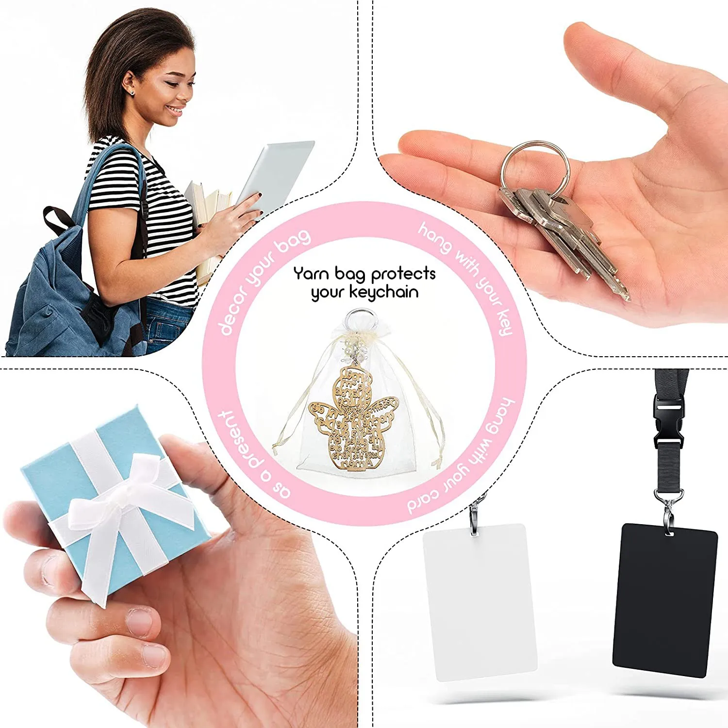 20 шт. брелок для ключей с ангелом крещения деревянный сувениры причастия