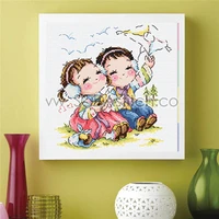 cross stitch set chinese cross stitch kit embroidery needlework craft packages cotton fabric floss new designs embroideryso3211