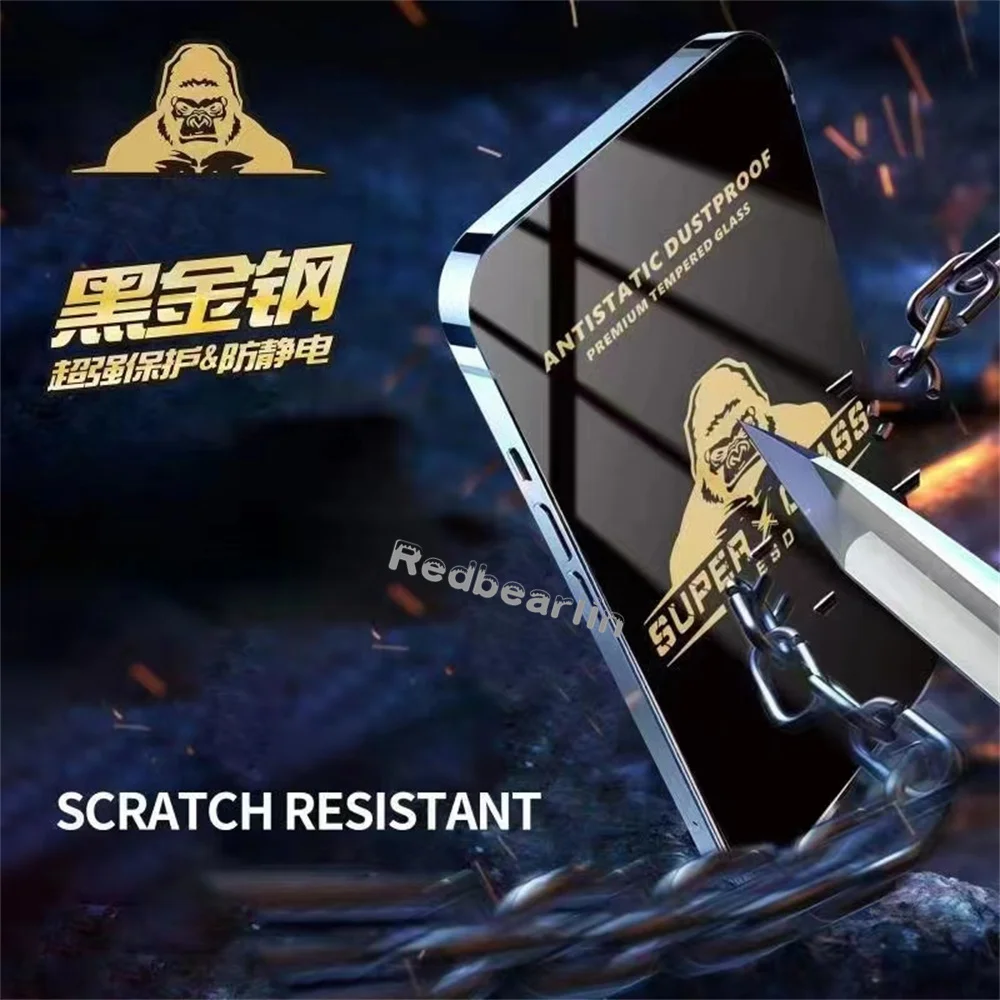 20/50Pcs ESD Anti-Static Super Glass Tempered Glass Hardness Screen Protector For iPhone X XR Xs max 11 12 13 14 Pro max