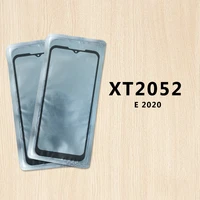 10pcslot for motorola moto e 2020 xt2052 glass replacement touch screen front outer glass panel lens lcd front with oca