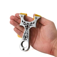 outdoor playset for kids new stainless steel slingshot with rubber band quick pressure catapult aldult outdoor shooting toys