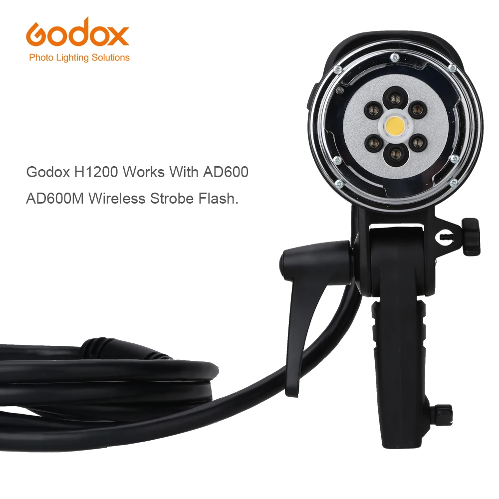 

Крепление Godox H1200 Godox для беспроводной стробоскопической вспышки AD600 AD600M (крепление Godox)