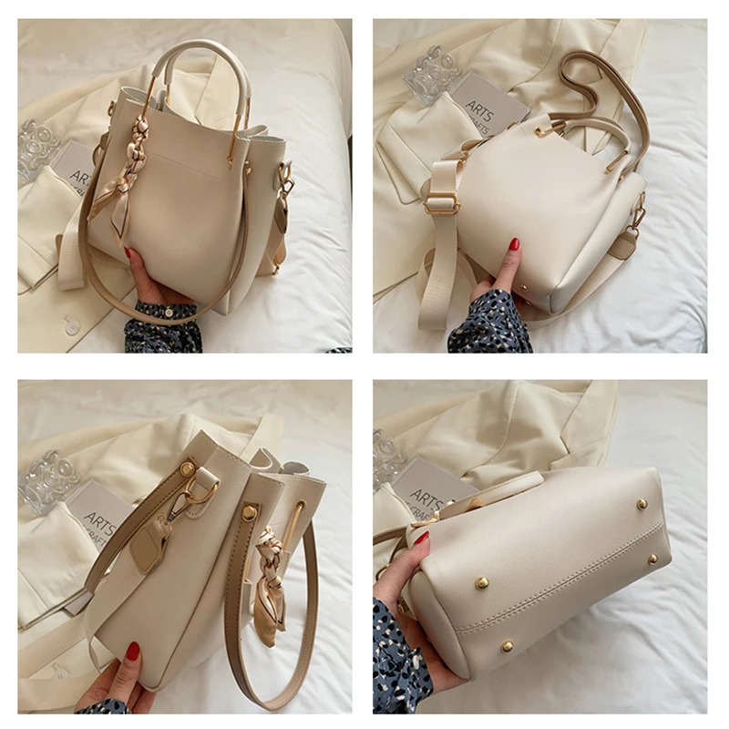 High-quality Bags 2022 New Trendy Fashion Large-capacity Autumn Ladies Luxury All-match Shoulder Bag Portable Tote Bucket Bag