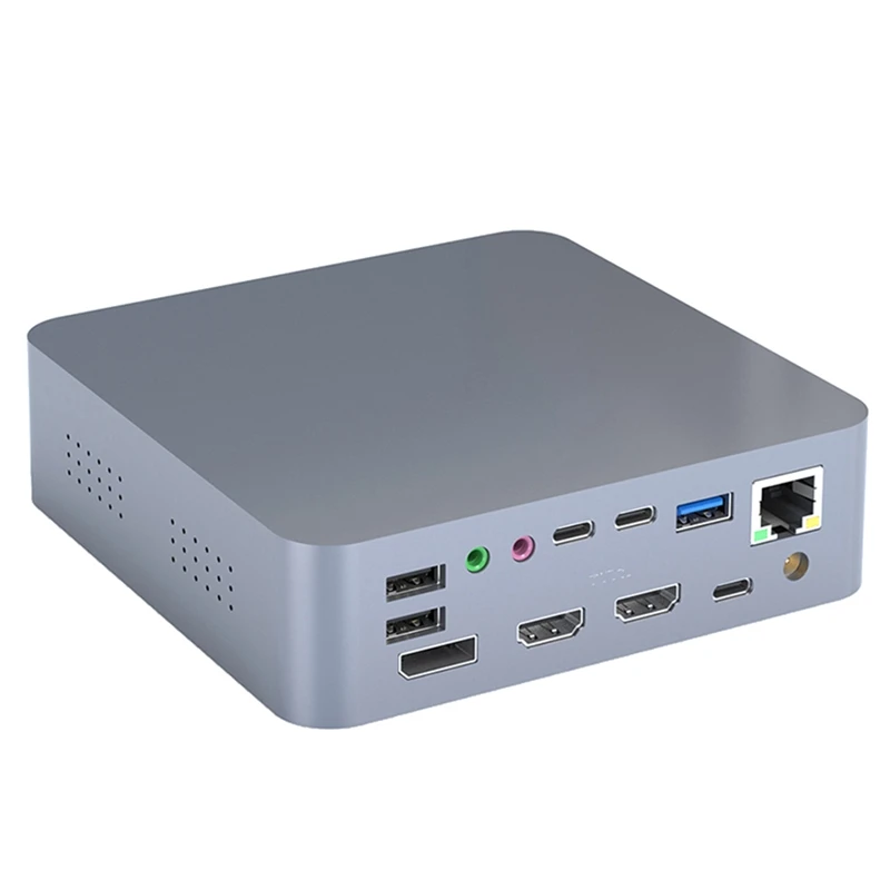 

19 In 1 Type-C Docking Station Triple Display USB C Hub For Pro Dock To DP RJ45 SD/TF 5USB 3USBC Adapter