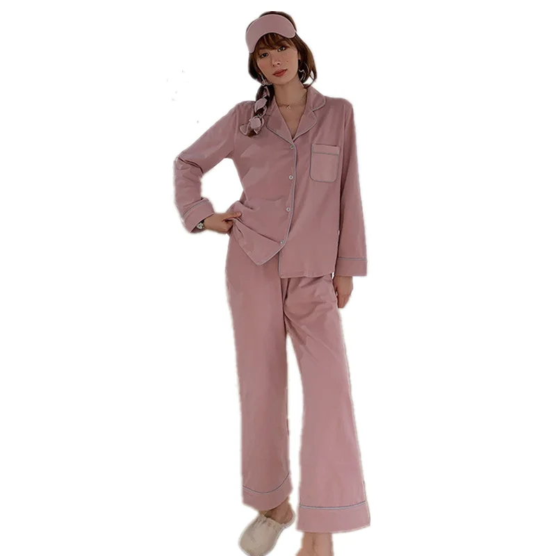 High-end Women's Cotton Pajama Set Fashion Cotton Pajamas Women Sleepwear Ladies Lounge Suit Comfortable Home Clothes