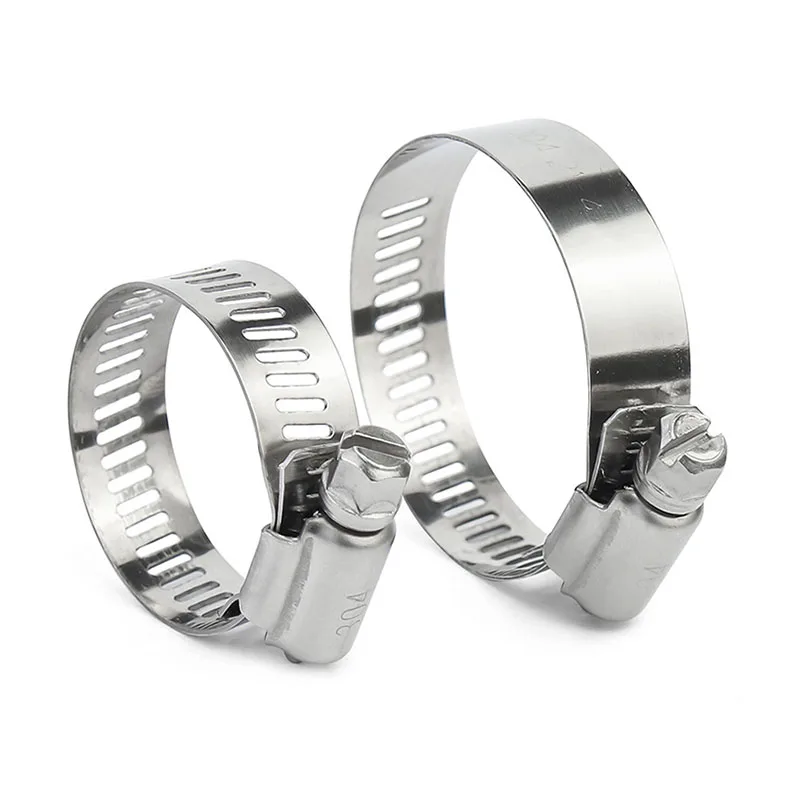 

5-10PCS 304 Stainless Steel Pipe Clamp Adjustable 6-12mm 10-16mm Hose Clamp Gas Pipe Washing Machine Water Pipe Fixing Clamp