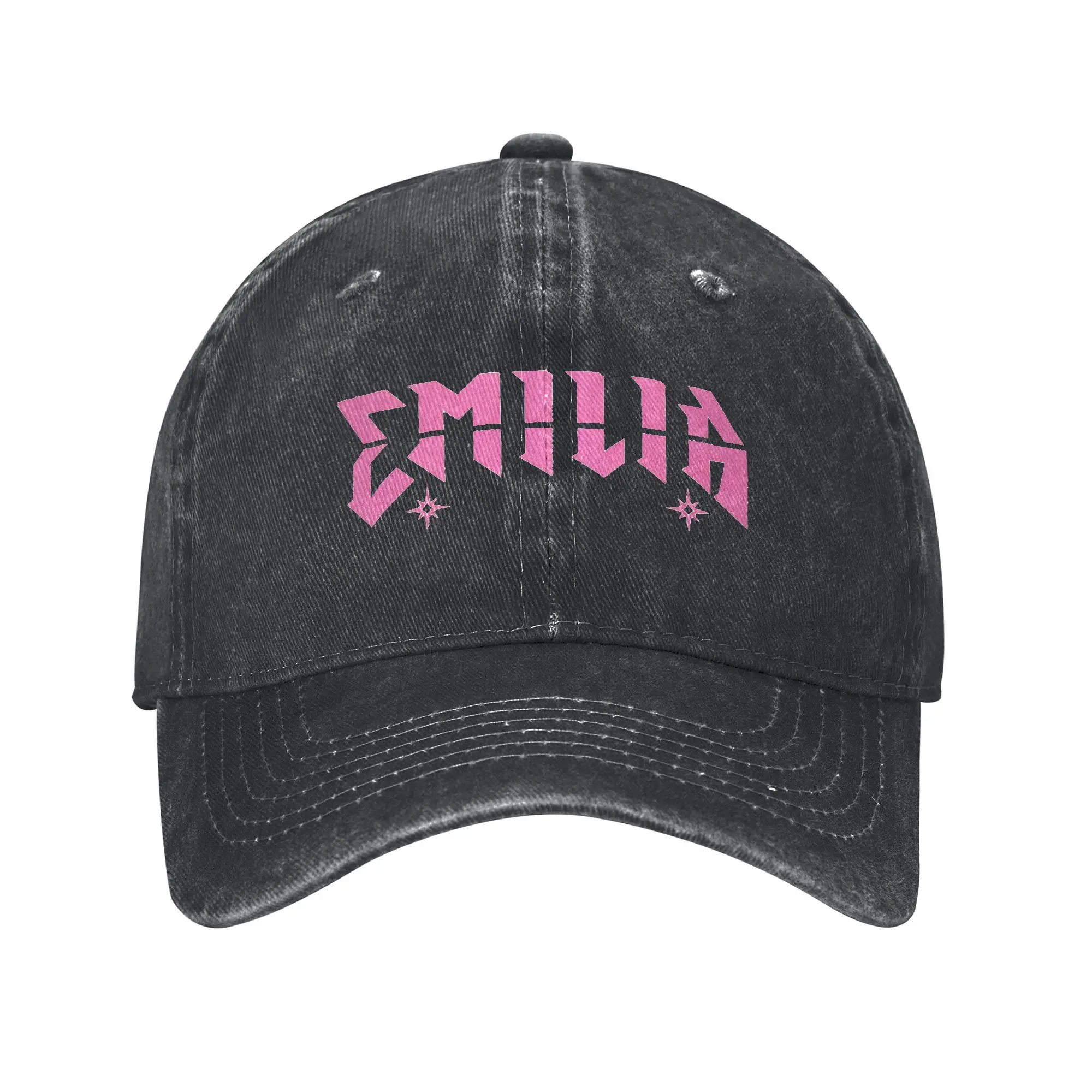 Emilia Mernes Merch розовая бейсболка модная потертая джинсовая кепка Snapback для мужчин и