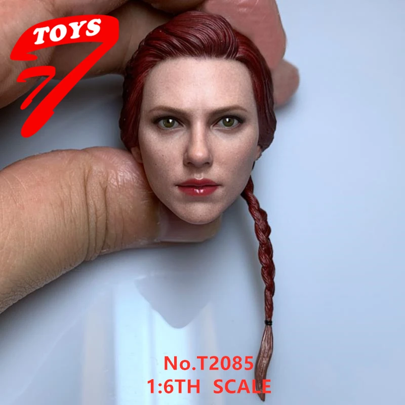 Скульптура TTTOYS для женщин 1/6, сверхмощный Скарлетт Йоханссон, голова вдовы, Резьбовая Модель с длинными волосами, подходит для 12-дюймового т...