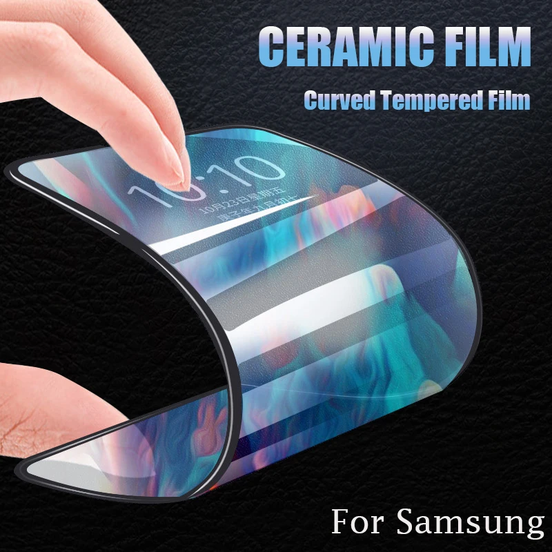 

New Ceramic Film For Samsung Galaxy S21 S20 Ultra S10 S9 S8 Note 20 Screen Protector full coverage Super Toughness Anti-broken