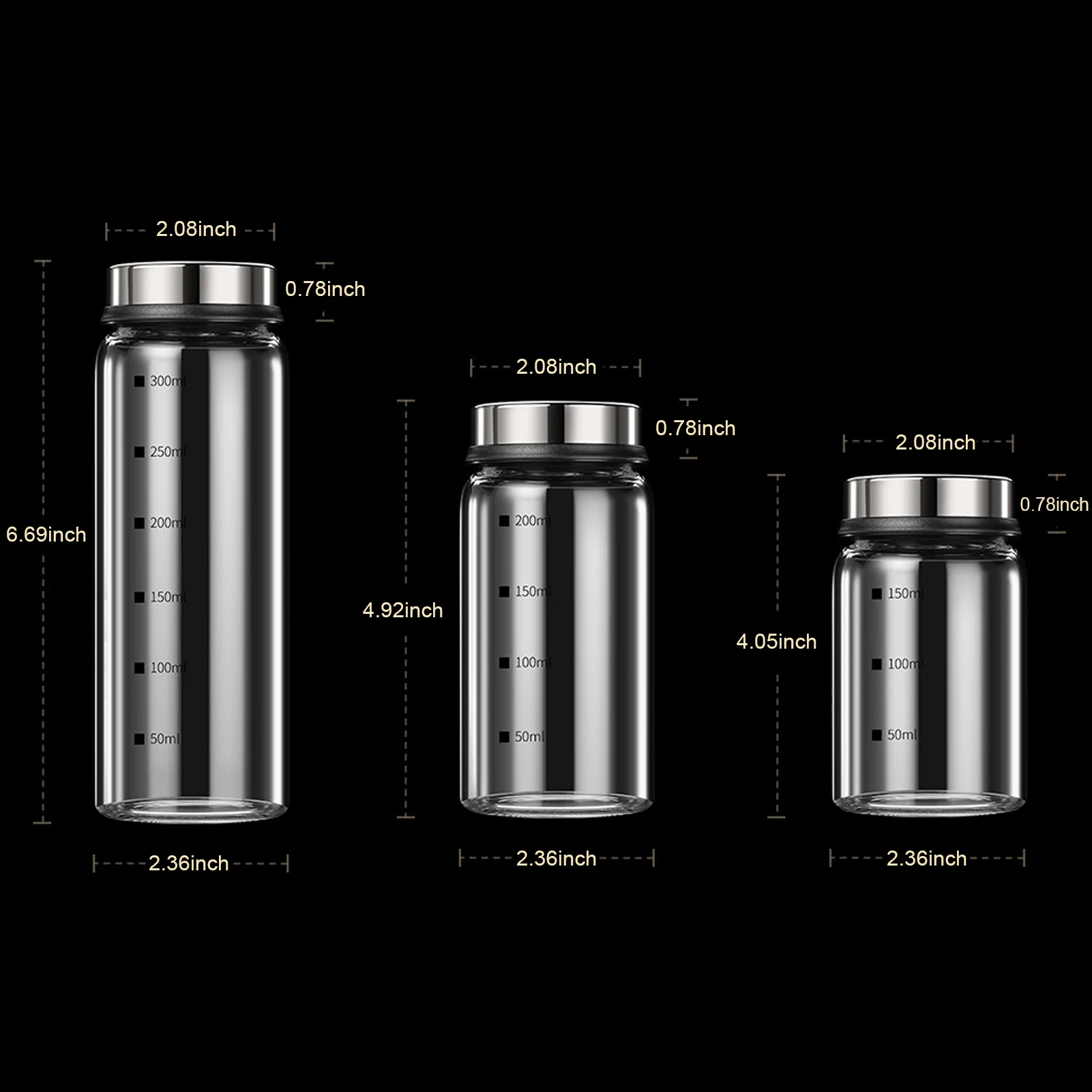 Стеклянная Банка Для Специй Со Шкалой 4-выходная Кухонная Бутылка Перца Чили