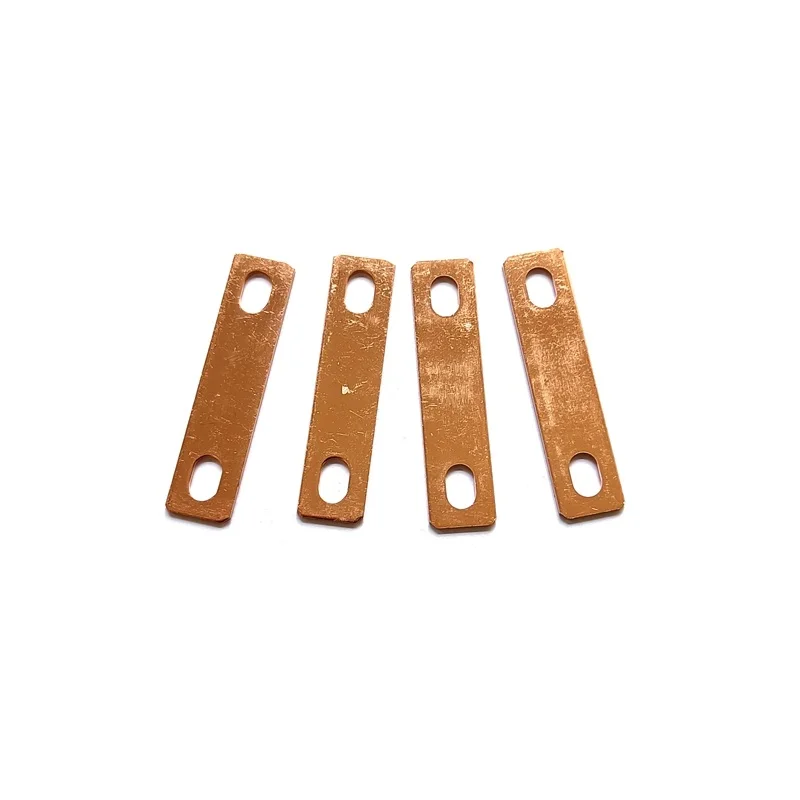 

4pcs LiFePO4 Bus Bar Battery 45mm Hole Central Pitch Copper Posts Straps Clips Contacts M6 Hole Size For CATL CALB Lishen EVE