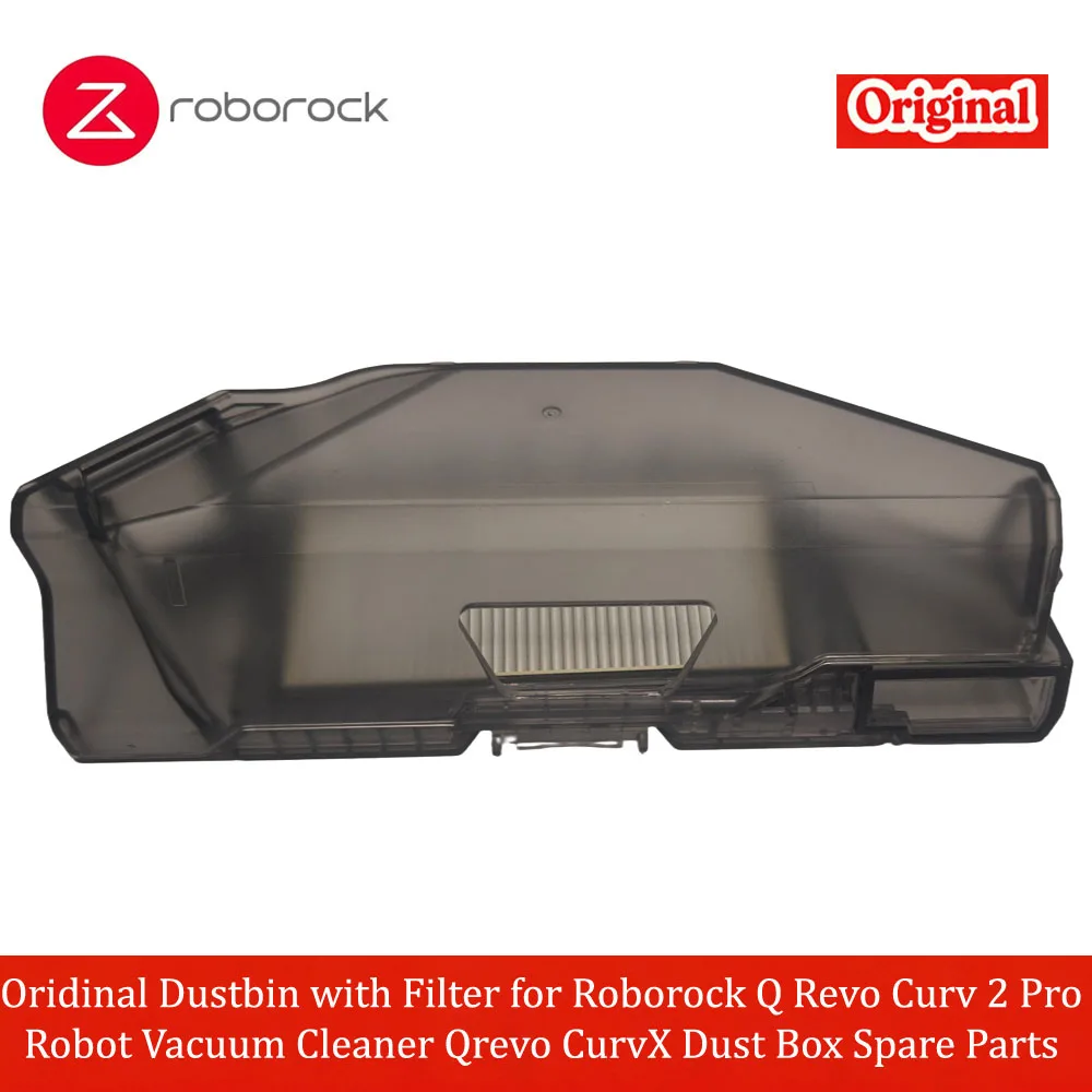 Фото Оригинальный контейнер для мусора с фильтром для робота-пылесоса Roborock Q Revo Curv 2 Pro, запасные части для пылесборника Qrevo CurvX №3