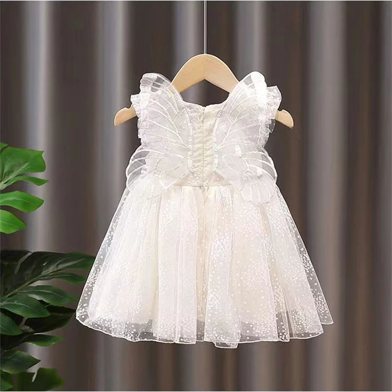 Летние платья-пачки для девочек детское свадебное платье без рукавов с крыльями