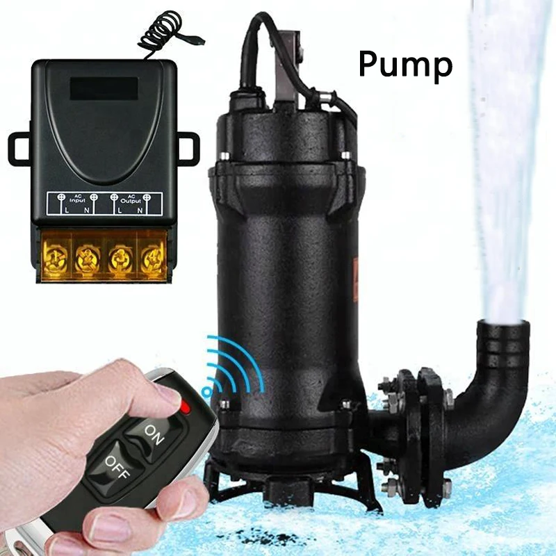 

Пульт дистанционного управления для водяного насоса, 433 МГц, 220 В, 30 А