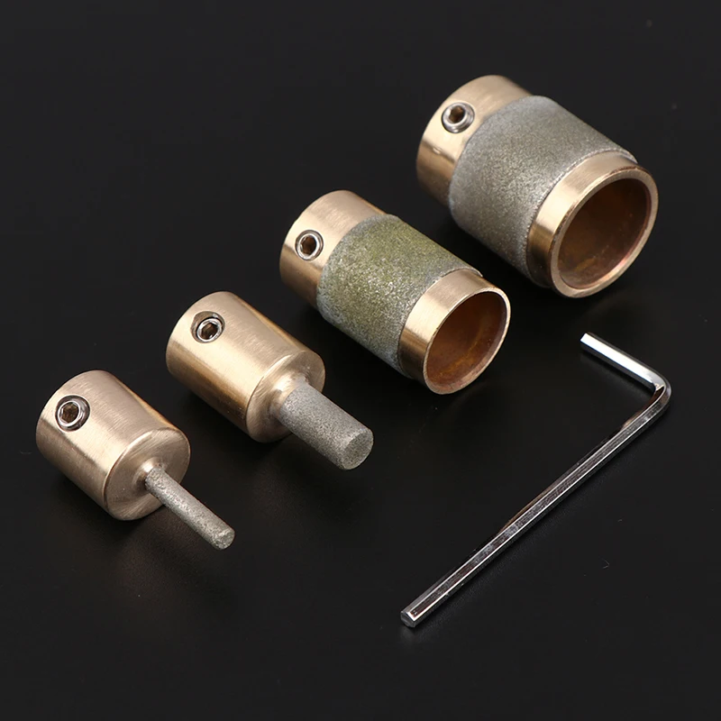 

1PC 1'' 1/4'' 3/4" 1/8'' MCB01 MCB34 MCB18 MGB14 Brass Core Standard Grit Stained Glass Grinder Bit Head For Glass Stone