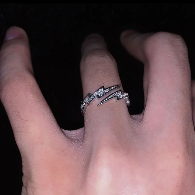 Новинка серебристый цвет вспышка с открытой планкой модный нестандартный индекс