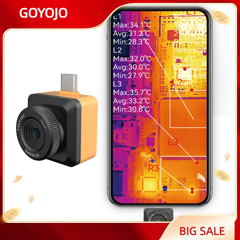 

Инфракрасная тепловизионная камера Профессиональный Тепловизор T2S Plus для смартфона iandroid