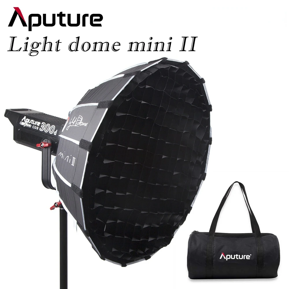 

Свет Aputure Dome Mini II софтбокс с сетчатым рассеивателем вспышки для Light Storm 120 и COB 300 серия Bowens Mount LED Lights