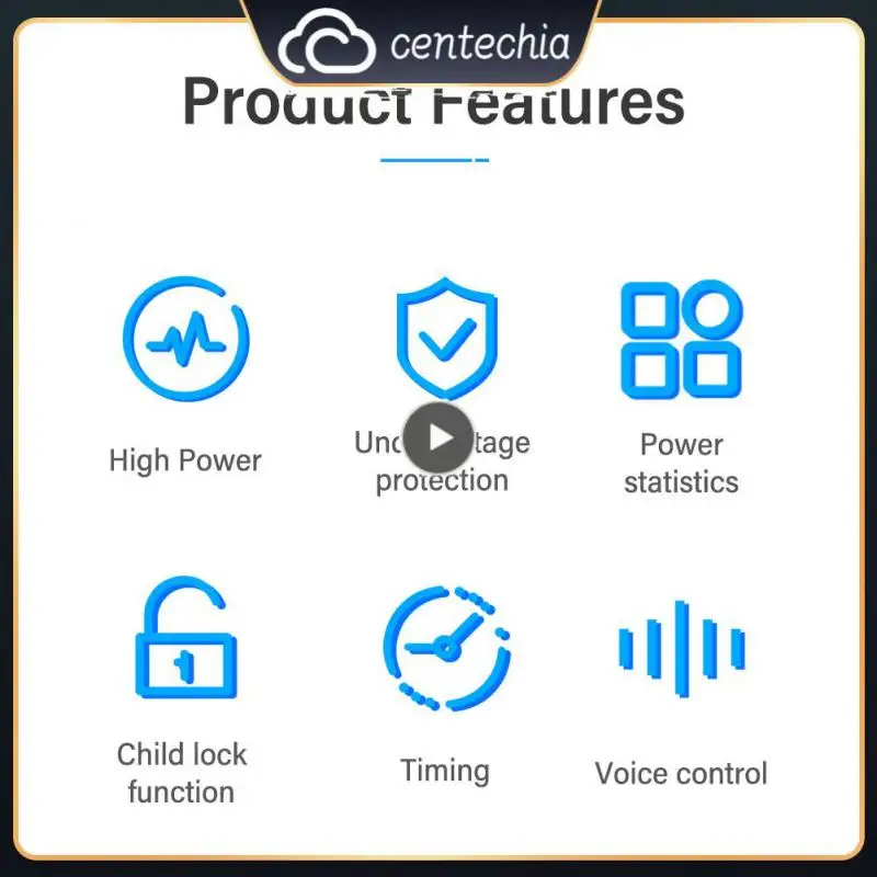 

Support Smart Home Breaker Child Lock Function Smart Home High-power Wireless Switch Voice Control 20a Smart Switch