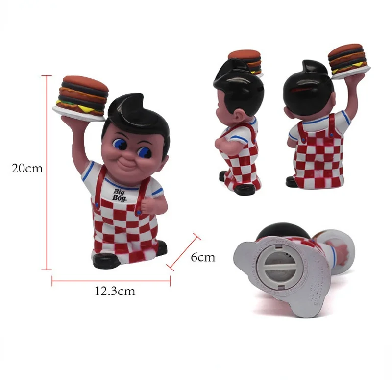 20 см кавайная Копилка бигбой гамбургер большой мальчик Аниме Фигурка коллекции