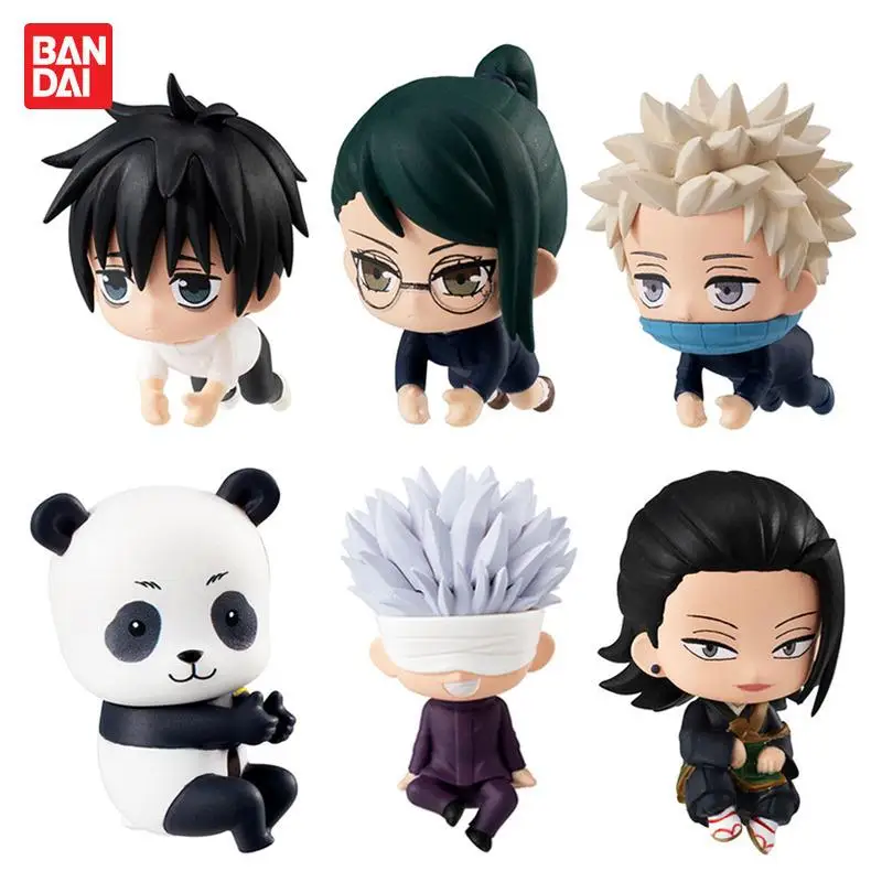 

Bandai Original Jujutsu Kaisen Gashapon Capsule 04 Mini Figurine Gojo Inumaki Toge Panda Anime Figure Model Cute Doll Toys Gift