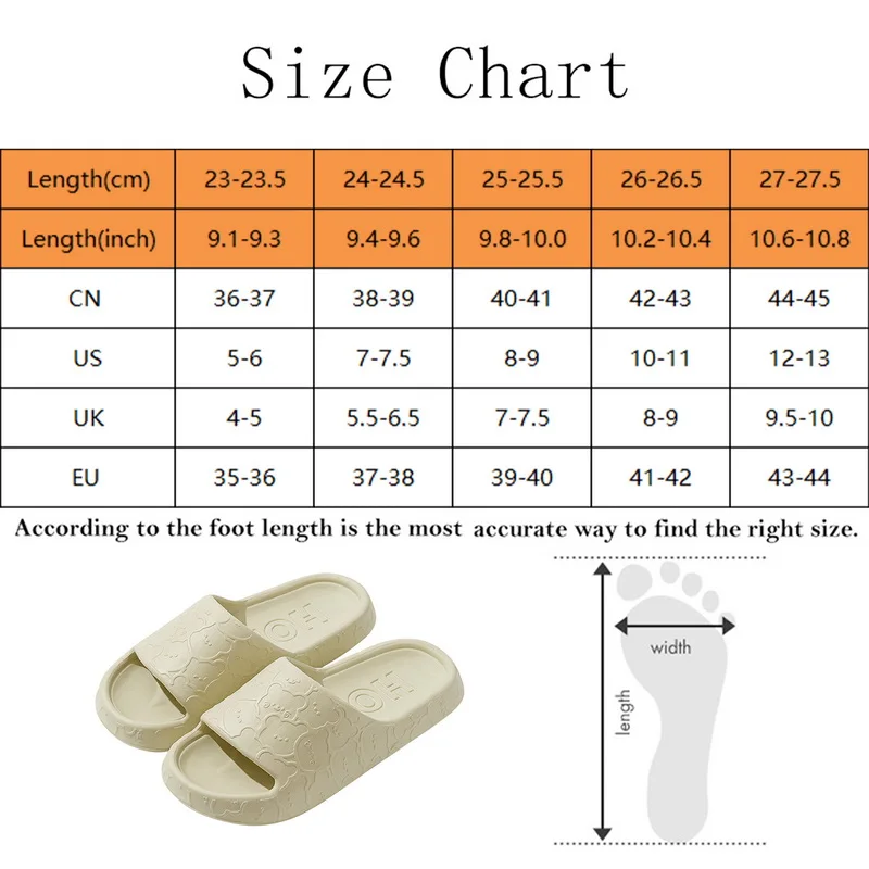 Summer Shoes For Women Soft Home Bathroom Slippers Thick Bottom 3.0cm Eva Slippers Female Big Size 45  Sandals