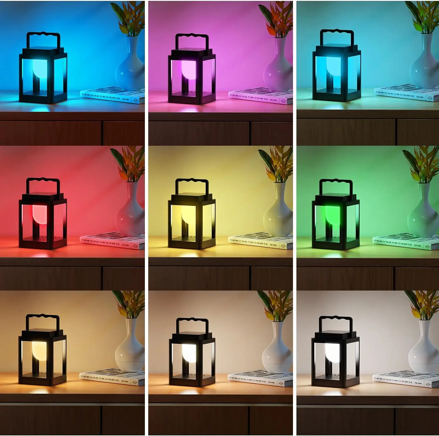 Уличный Фонарь RGB С Солнечной Панелью Портативная Зарядка Через USB