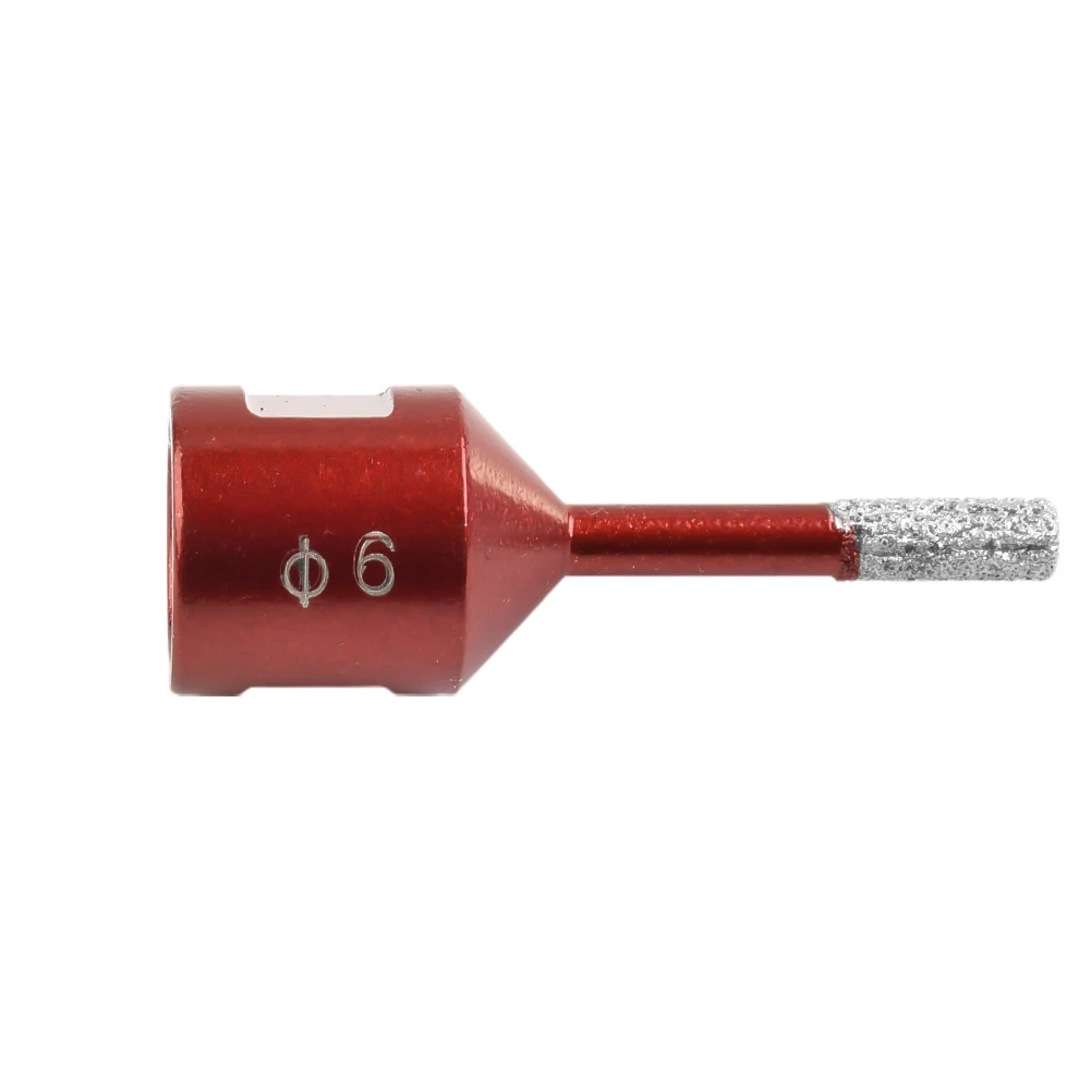

M14 Thread Diamond Drill Bit Porcelain Tile Drill Bits Red 6-68mm Dry Vacuum Brazed Marble Stone Masonry Drilling