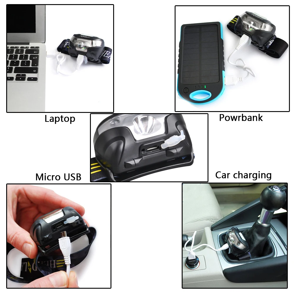 Светодиодный налобный фонарь с датчиком движения |