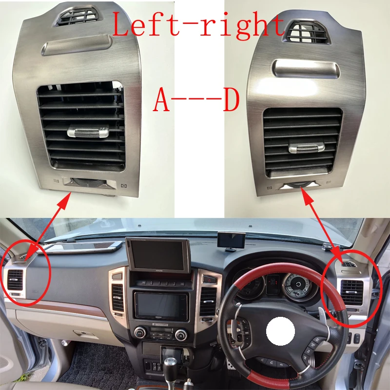 

Внутреннее вентиляционное отверстие для Mitsubishi Pajero Montero V87 V93 V95 V97 V98 2007-2022, плата приборной панели кондиционера