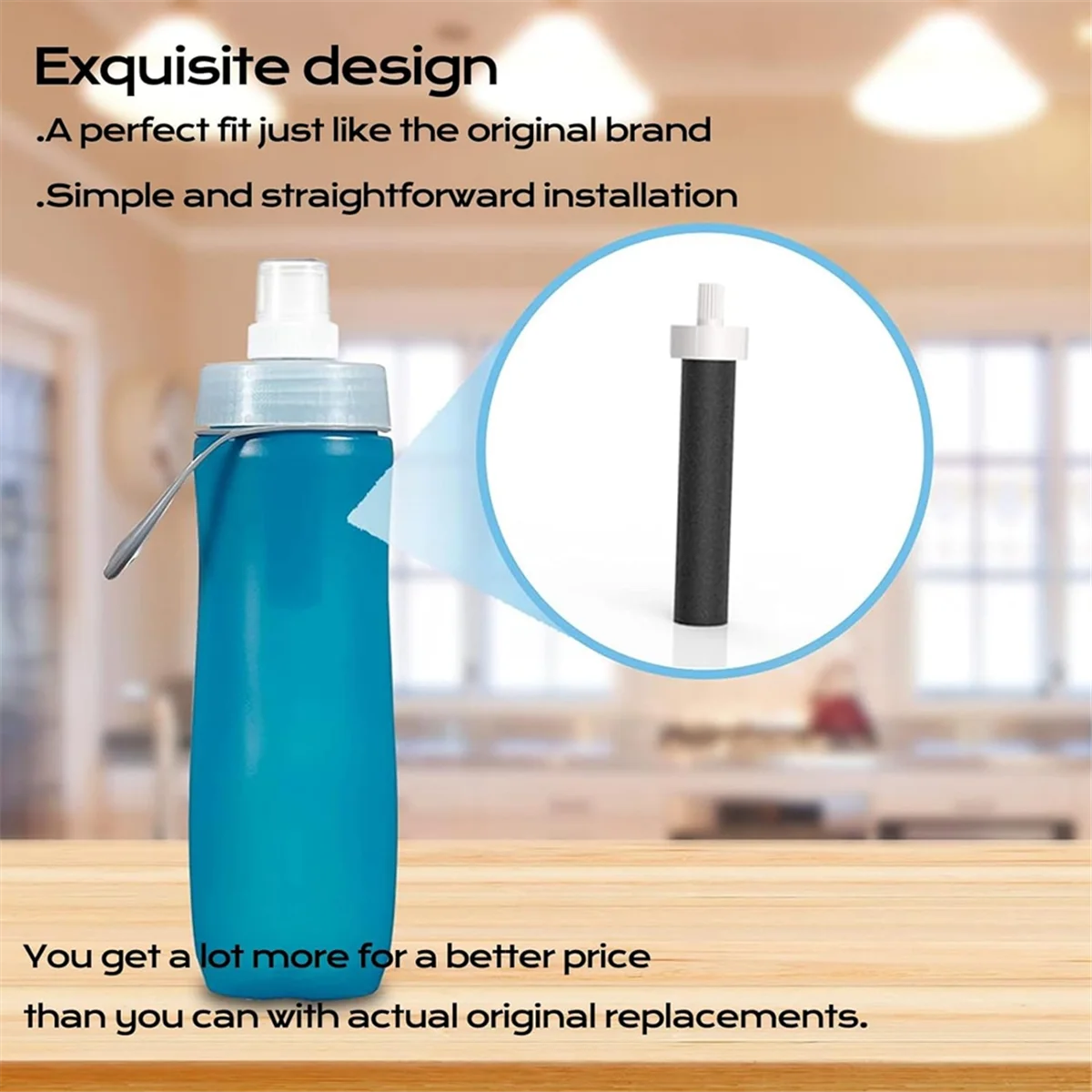 Сменный фильтр для бутылки с водой BB06 фильтра жесткой стороны (20 упаковок)